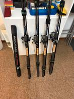 Preston Distance Masters 2X met molens, Watersport en Boten, Hengelsport | Witvissen, Ophalen, Zo goed als nieuw, Complete set