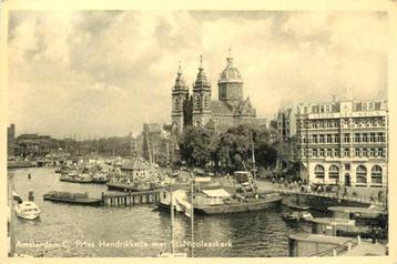 (377-035-007) Amsterdam Prins Hendrikkade met Sint Nic beschikbaar voor biedingen