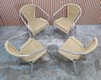 20 x Wicker Aluminium terrasstoelen terras cafe stoelen tuin, Ophalen of Verzenden, Zo goed als nieuw, Aluminium