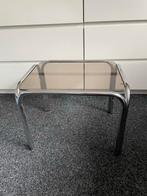 Midcentury Salontafel Chroom - Rookglas- Space Age, Ophalen, Minder dan 50 cm, Minder dan 50 cm, Zo goed als nieuw