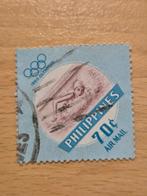 Filipijnen 1960 Olympische Spelen, Ophalen of Verzenden, Gestempeld, Midden-Oosten