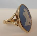 Art Nouveau geelgouden ring, circa 1895, met Wedgwood camee, Verzenden, Goud, Ring, Met edelsteen