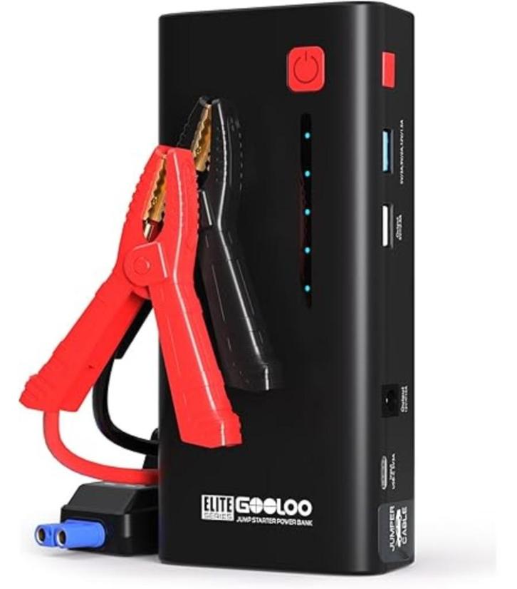 Gooloo GE1200 | 2000A | 13200mAh Accubooster | Jumpstarter, Auto diversen, Jumpstarters, Nieuw, Ophalen of Verzenden
