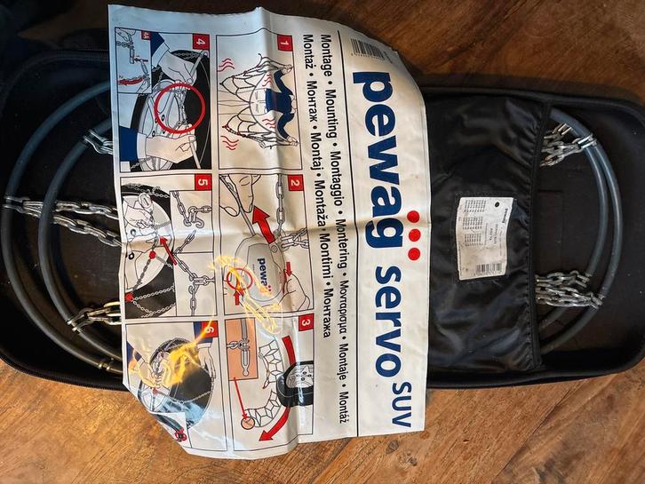 Pewag Servo SUV sneeuwkettingen – RSV 74 – 2x gebruikt, Auto diversen, Sneeuwkettingen, Zo goed als nieuw, Ophalen