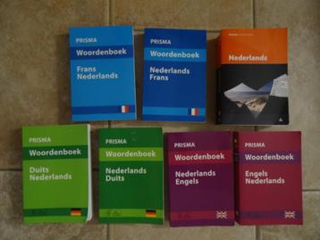 prisma woordenboeken Engels, Frans, Duits, Nederlands beschikbaar voor biedingen