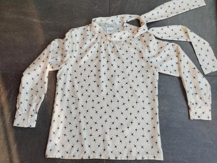 Max Mara  blouse  off white NIEUW, Kleding | Dames, Blouses en Tunieken, Nieuw, Maat 36 (S), Wit, Verzenden