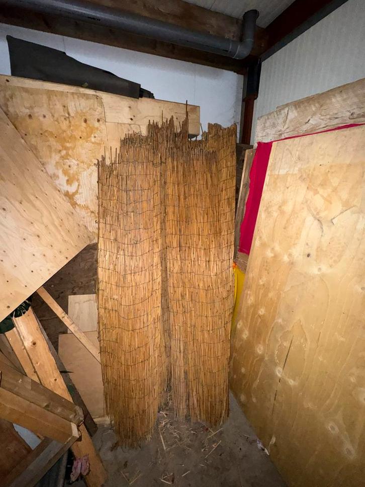 Riet voor aankleding events decoratie, Tuin en Terras, Tuinhekken en Hekwerk, Gebruikt, Overige typen, Hout, Ophalen