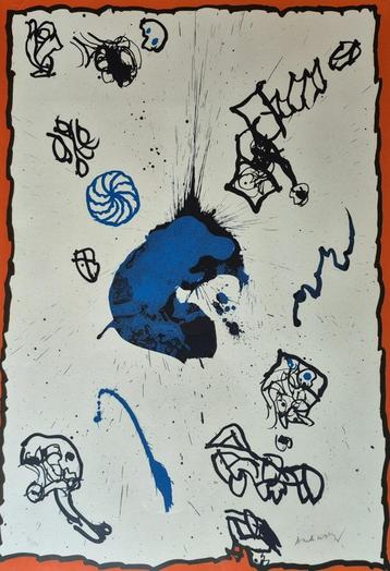 Pierre Alechinsky (1927) - litho 94/190 - gesigneerd beschikbaar voor biedingen