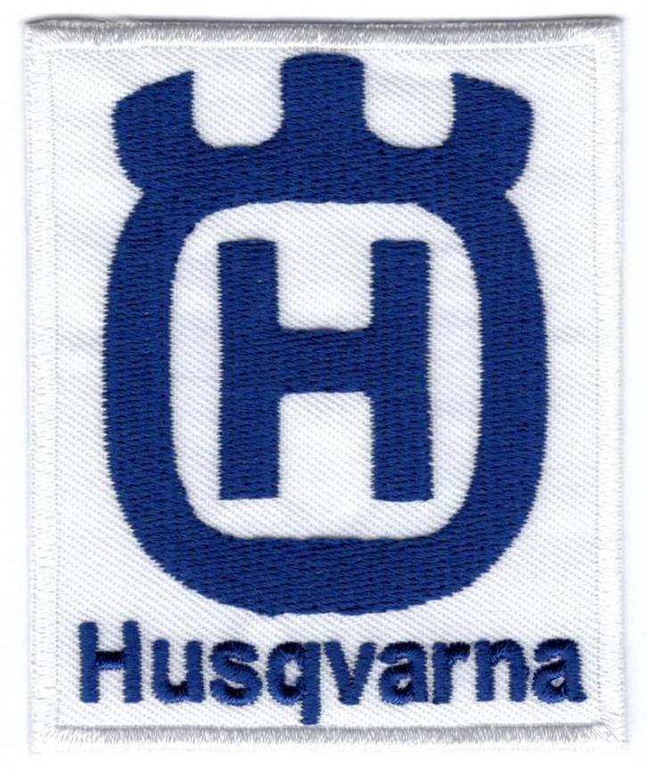 Husqvarna stoffen opstrijk patch embleem #2, Motoren, Accessoires | Overige, Nieuw, Ophalen of Verzenden