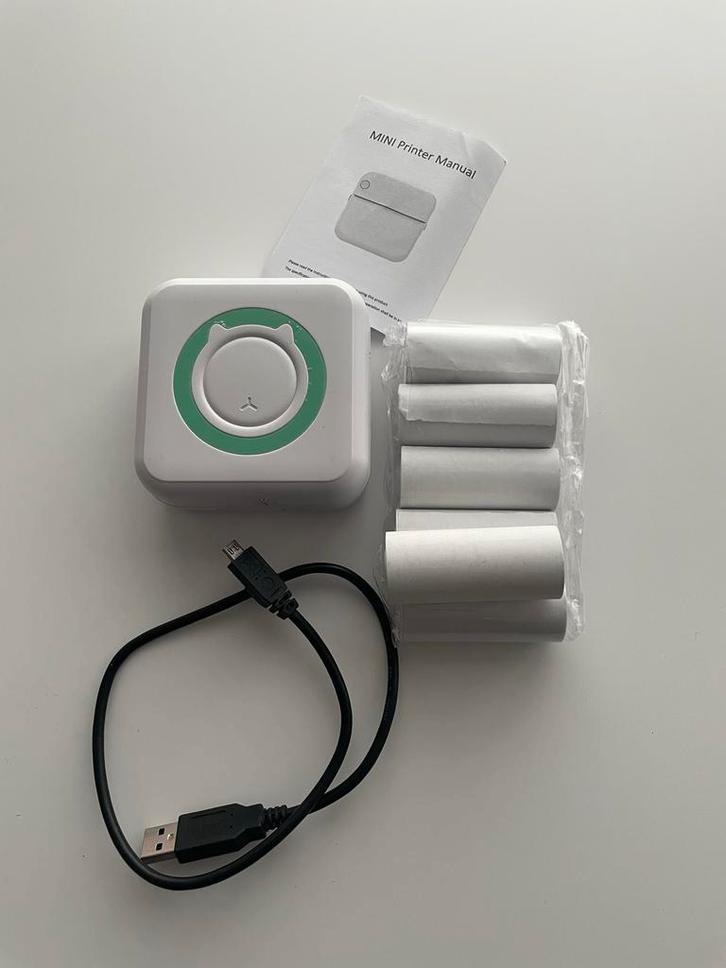 Mini Thermische Printer - Nieuwstaat, Computers en Software, Printers, Zo goed als nieuw, Printer, Thermo-printer, Draadloos, Ophalen of Verzenden