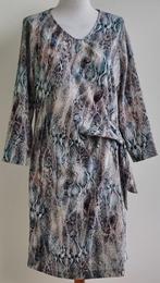 Mayerline grijs/beige jurk met slangen print mt. 40, Maat 38/40 (M), Mayerline, Beige, Ophalen of Verzenden