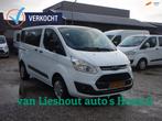 Ford Transit Custom 310 personenbus 9 persoons Trend bj16, Stof, 4 cilinders, Wit, Origineel Nederlands