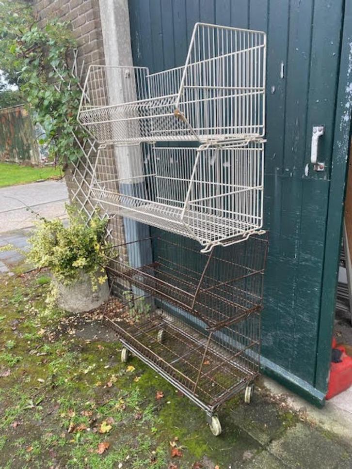 2x4 grote draadmanden, Doe-het-zelf en Verbouw, Kratten en Dozen, Zo goed als nieuw, Krat, 50 tot 75 cm, Minder dan 35 cm, 40 tot 60 cm