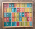 Mooie houten letterbak met gekleurde houten letters., Kinderen en Baby's, Speelgoed | Educatief en Creatief, Ophalen of Verzenden