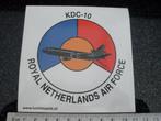 sticker royal netherlands air force kdc-10 airplane logo, Verzamelen, Verzenden, Zo goed als nieuw, Bedrijf of Vereniging