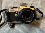 Pentax MG met leren etui - voor de liefhebber, Audio, Tv en Foto, Fotocamera's Analoog, Ophalen, Gebruikt, Spiegelreflex, Pentax