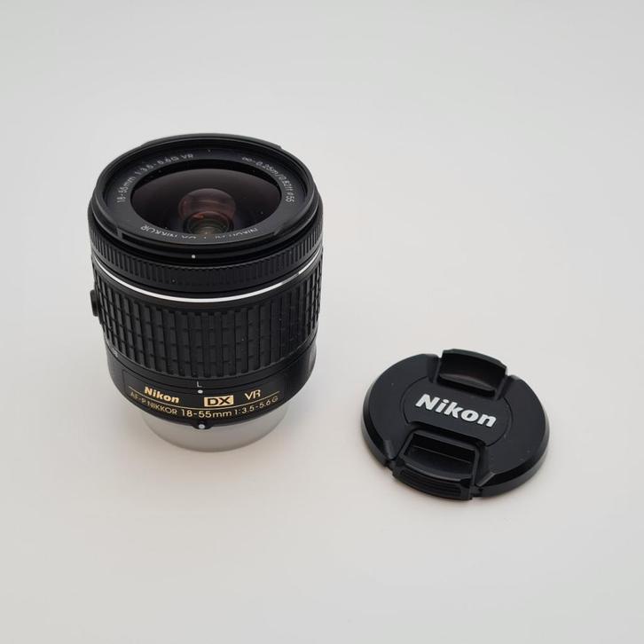 Nikon AF-P 18-55mm 1:3.5-5.6 G DX VR Lens, Audio, Tv en Foto, Fotografie | Lenzen en Objectieven, Zo goed als nieuw