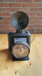 Decoratieve Vintage Camera Klok – industrieel design, Ophalen of Verzenden, Gebruikt, Analoog, Overige typen