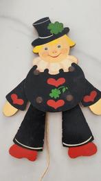 Kinder speelgoed houten trekpoppetje, Ophalen