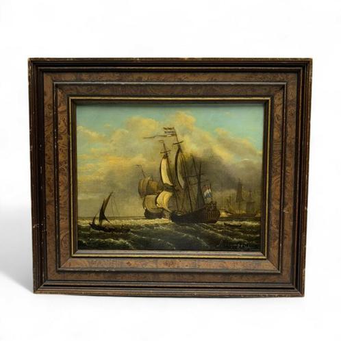 Hollandse School 19e eeuw, Antiek en Kunst, Kunst | Schilderijen | Klassiek, Ophalen of Verzenden