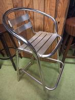 4 aluminium barkrukken, Huis en Inrichting, Barkrukken, 2 krukken, Ophalen, 60 tot 90 cm