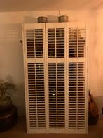 Prachtige landelijke roomwitte drieluik SHUTTERS127x222cm, Huis en Inrichting, Ophalen, Zo goed als nieuw