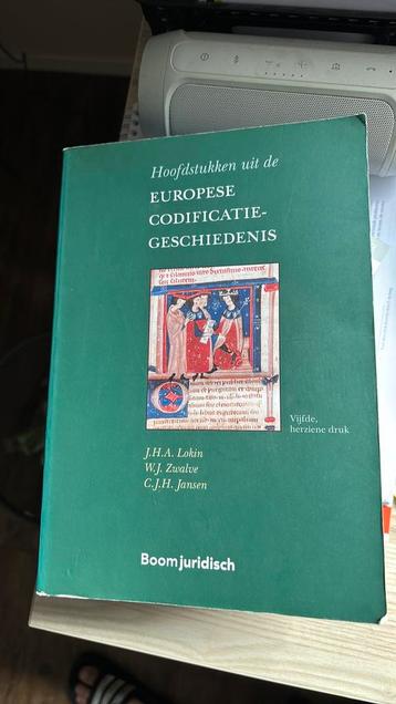 Hoofdstukken uit de Europese Codificatiegeschiedenis 5e druk beschikbaar voor biedingen