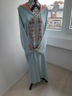 Feestelijke Marokkaanse Jelaba roze Skilli (kaftan takchita), Ophalen of Verzenden, Zo goed als nieuw, Blauw, Onder de knie