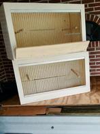 Vogelhok, wit, 2 stuks, Dieren en Toebehoren, Vogels | Hokken en Kooien, Ophalen, Zo goed als nieuw, Hout, Vogelkooi