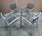 25 x terrasstoelen cafe bistro horeca stoelen terras grijs, Ophalen of Verzenden, Zo goed als nieuw, Zwart, Vijf, Zes of meer stoelen