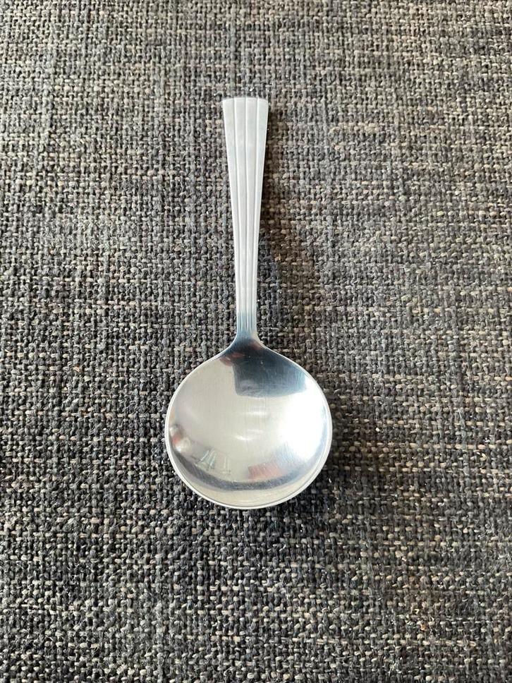 Verzilverde suikerlepel H. Hooijkaas Douwe Egberts, Antiek en Kunst, Curiosa en Brocante, Ophalen of Verzenden