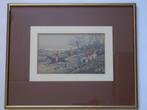 litho jachttafereel dravende ruiters te paard CA Fesch, 1890, Antiek en Kunst, Verzenden