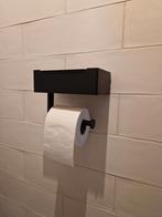 Wc rol houder met plateau bakje nieuw!, Huis en Inrichting, Ophalen of Verzenden, Nieuw, Zwart, Overige typen