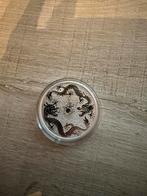1oz Zilver Australië double Dragon 2019 Munt, Ophalen of Verzenden, Zilver