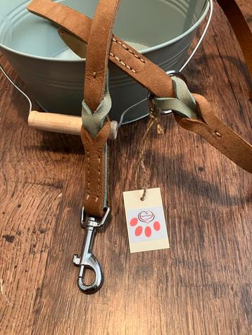 Handgemaakte Leren Hondenriem (nieuw) beschikbaar voor biedingen