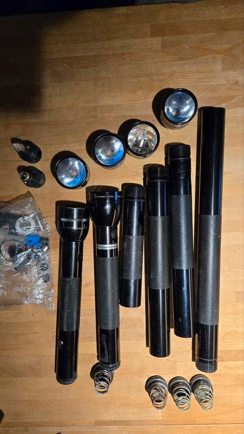 Mag-lite onderdelen originele verschillende maten 6 stuks., Caravans en Kamperen, Zaklampen, Gebruikt, Batterij, Ophalen of Verzenden