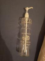 Lege mylène glazen fles met pompdispenser 1 liter, Ophalen of Verzenden, Zo goed als nieuw