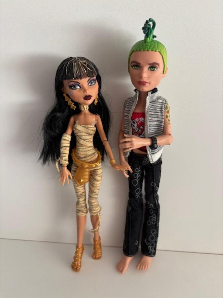 Monster High SET - Deuce Gorgon en Cleo de Nile 1e golf, Verzamelen, Poppen, Pop, Ophalen of Verzenden