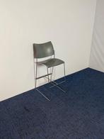 4 x Barkruk Casala Curvy, donkergrijs, Ophalen, Gebruikt, Met voetsteun, 60 tot 90 cm