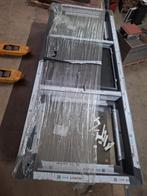 Aluplast raam 3 delig draai kiep kunstof antraciet, Ophalen, Gevelraam of Ruit, Minder dan 80 cm, Nieuw