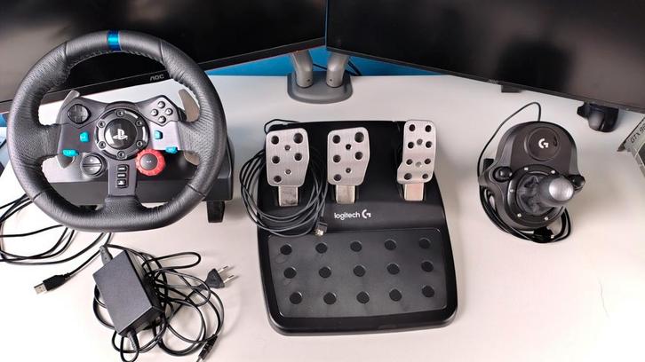 Logitech G29 stuur, pedalen en schakelpook set, Computers en Software, Joysticks, Zo goed als nieuw, Ophalen of Verzenden