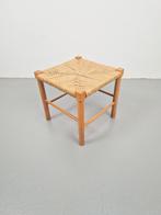 Vintage Deens papercord kruk rope stool beuk mid century '60, Gebruikt, Ophalen of Verzenden, Hout