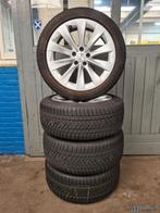 Tesla Model X breedset winterset 255 45 20 + 275 45 20, Ophalen, Gebruikt, 255 mm, Banden en Velgen