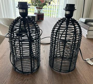 Twee zwarte lampen beschikbaar voor biedingen