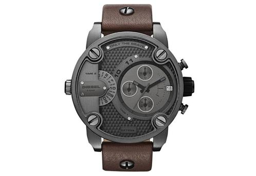 Diesel DZ 7258 “Little Daddy” – Stoere XXL chronograaf, Sieraden, Tassen en Uiterlijk, Horloges | Heren, Zo goed als nieuw, Polshorloge