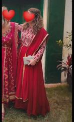 Prachtige Indiase Rode Lehenga Bollywood Jurk, Maat 38/40 (M), Overige typen, Verzenden, Zo goed als nieuw