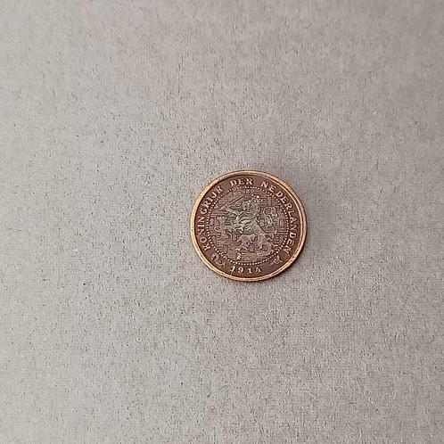 1/2 (halve) cent 1914 Wilhelmina, Postzegels en Munten, Munten | Nederland, Losse munt, Overige waardes, Koningin Wilhelmina, Ophalen of Verzenden
