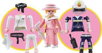 Playmobil Multi Play 9855 judoka/brandweervrouw/dame, NIEUW! beschikbaar voor biedingen