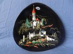Driehoekig wandbord met Clervaux Vianden door Longwy b 27 cm, Ophalen of Verzenden