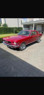 Ford Mustang Coupe 1966 - 4.7L V8, Auto's, Oldtimers, Automaat, Achterwielaandrijving, Zwart, Leder